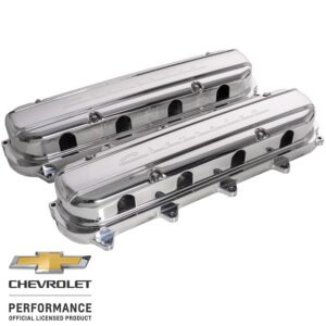 BILLET SPECIALTIES Valve Covers Gen V LT Chevrolet Script Pol. P95580