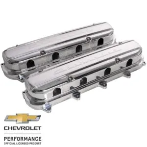 BILLET SPECIALTIES Valve Covers Gen V LT Chevrolet Script Pol. P95580