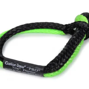 BUBBA GEAR 7/16in Gator Jaw Soft Shackle Green/Black 176745PROGB