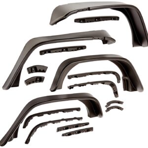 BUSHWACKER 07-   Jeep JK 4dr Flat Style Fender Flares 10918-07