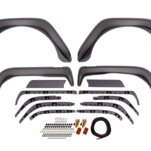 BUSHWACKER 97-06 Jeep TJ Flat Style Fender Flares 10920-07