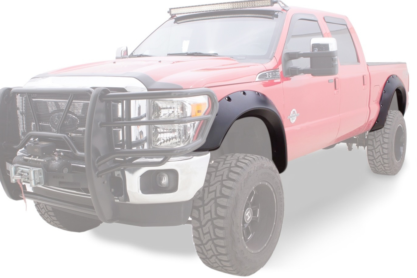 BUSHWACKER 11-16 Ford SUper Duty Cut Out Fender Flares 20940-02