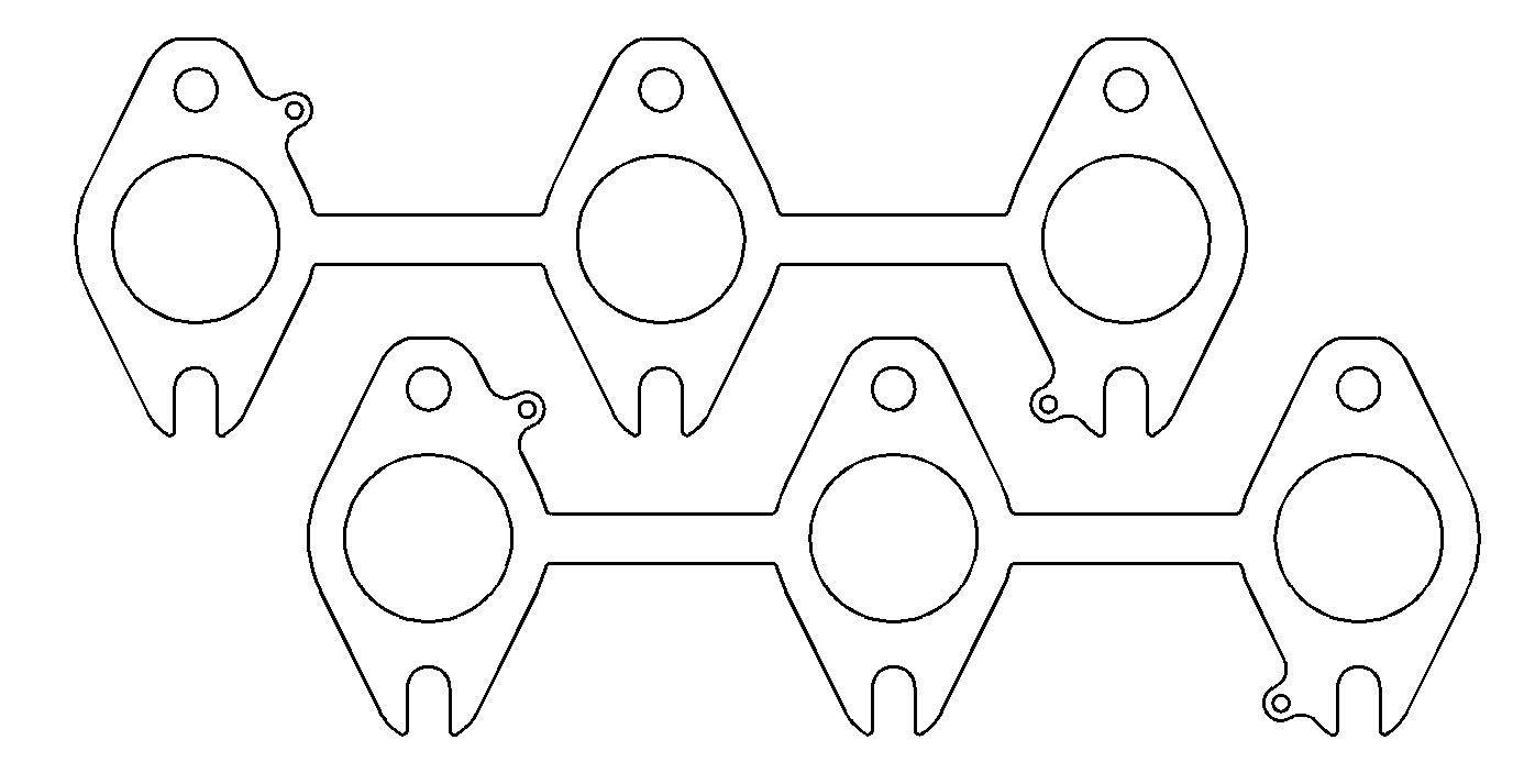 COMETIC GASKETS MLS Exhaust Gasket Set Dodge 5.9L Cummins Dsl C5726-040