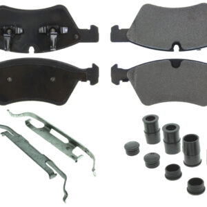 CENTRIC BRAKE PARTS Posi-Quiet Semi-Metallic Brake Pads with Hardwar 104.1123