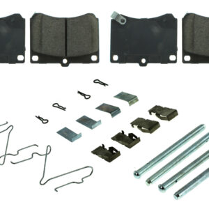 CENTRIC BRAKE PARTS Posi-Quiet Ceramic Brake Pads with Shims and Har 105.0473
