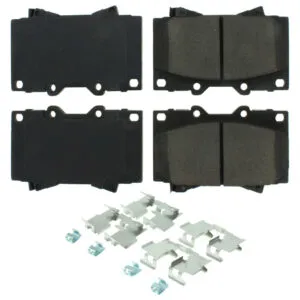 CENTRIC BRAKE PARTS Posi-Quiet Ceramic Brake Pads with Shims and Har 105.0772