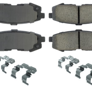 CENTRIC BRAKE PARTS Posi-Quiet Ceramic Brake Pads with Shims and Har 105.1073