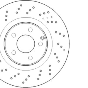 CENTRIC BRAKE PARTS Premium OE Design Drille d Brake Rotor 128.3512