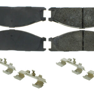 CENTRIC BRAKE PARTS Premium Semi-Metallic Br ake Pads with Shims and 300.0333