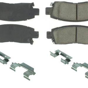 CENTRIC BRAKE PARTS Premium Semi-Metallic Br ake Pads with Shims and 300.0883