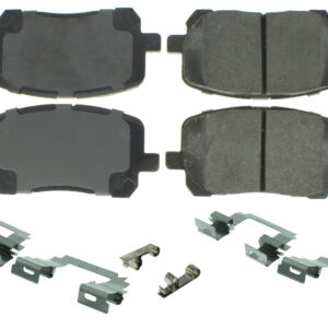 CENTRIC BRAKE PARTS Premium Semi-Metallic Br ake Pads with Shims and 300.0923