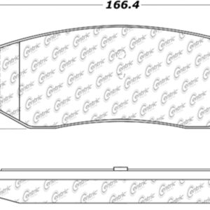 CENTRIC BRAKE PARTS Fleet Performance Brake Pads with Hardware 306.0898