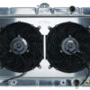 COLD CASE RADIATORS 64-65 Chevelle Radiator & Dual 12in Fan Kit AT CHE541AK