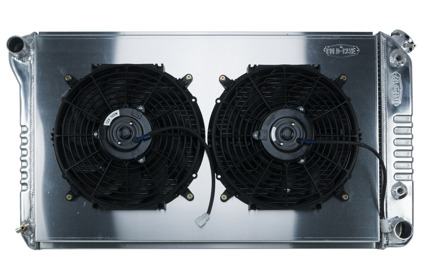 Fanforce Radiator COLD CASE RADIATORS 68-72 A-Body Radiator AT Dual 12in Fan Kit GMA42AK