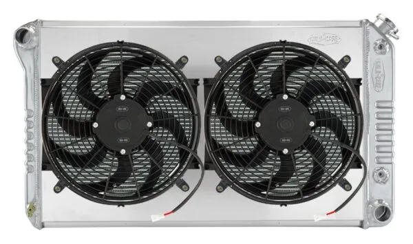 Gma42ab Radiator COLD CASE RADIATORS 68-77 A-Body Radiator w/Dual 14in Fan Kit GMA42ASK