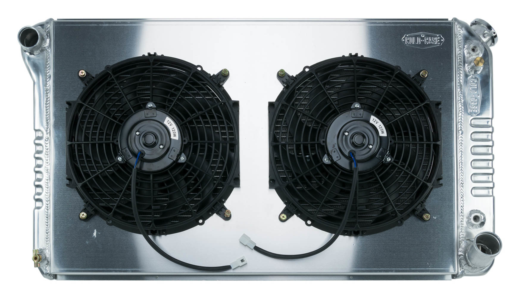 COLD CASE RADIATORS 67-76 GM P/U Radiator w/Dual 14in Fan kit GMT558ASK