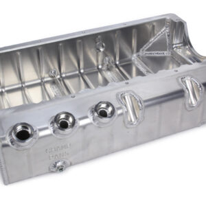 CHAMP PANS SBC Dry Sump Oil Pan w/ Dart Block #12AN ORB PRO182R3A