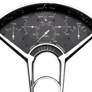 CLASSIC INSTRUMENTS Bel Era Gauge Set Black BE01BB