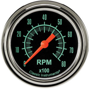 CLASSIC INSTRUMENTS G/Stock Tachometer 2-5/8 Full Sweep GS383SLF