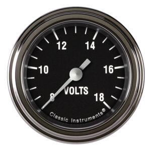 CLASSIC INSTRUMENTS Hot Rod Volt Gauge 2-1/8 Full Sweep HR130SLF