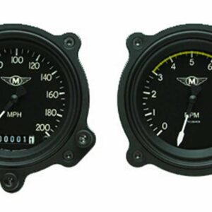 CLASSIC INSTRUMENTS Moal Bomber 6 Gauge Set MA01BLFBZ