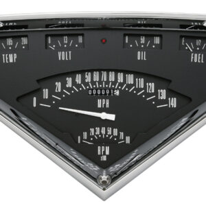 CLASSIC INSTRUMENTS Tach Force 6 Gauge Set Black TF01B