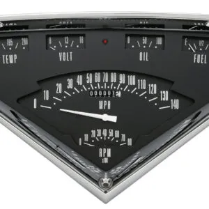 CLASSIC INSTRUMENTS Tach Force 6 Gauge Set Black TF01B