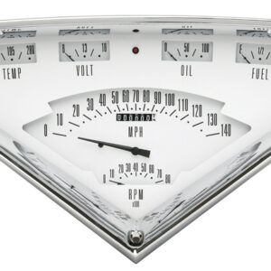 CLASSIC INSTRUMENTS Tach Force 6 gauge Set White TF01W