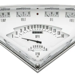 CLASSIC INSTRUMENTS Tach Force 6 gauge Set White TF01W