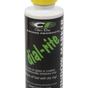 CLEAR ONE RACING PRODUCTS Dial-in Window Marker Yellow 3oz Dial-Rite DRM2