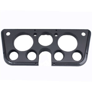 CLAYTON MACHINE WORKS Gauge Bezel 67-72 GM P/U Carbon Fiber With Gray 6772-C