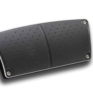 CLAYTON MACHINE WORKS Billet Brake Pedal Cover Black BPA-206-B