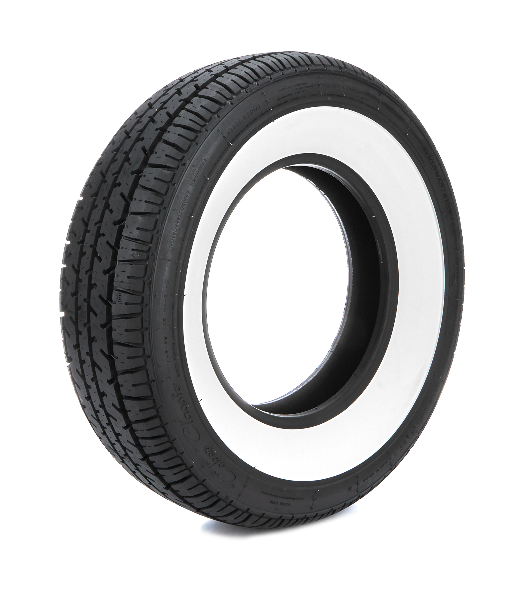 COKER TIRE 225/75R15 Classic SS Tire 2-3/4in Whitewall 737114