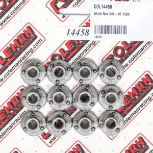 COLEMAN RACING PRODUCTS Weld Nut 3/8-16 12pk 14458