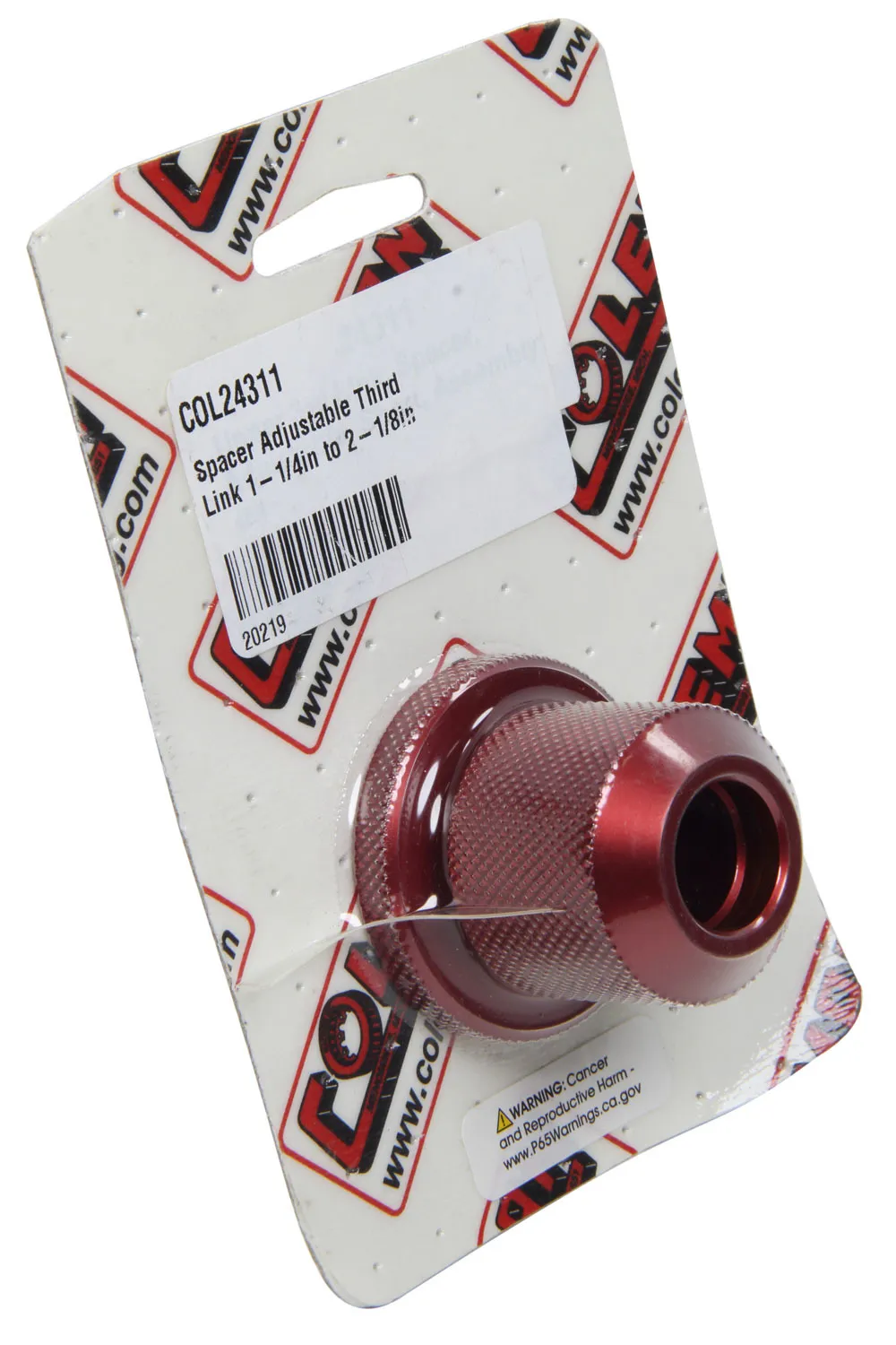 COLEMAN RACING PRODUCTS Spacer Adjustable Third Link 1-1/4in to 2-1/8in 24311