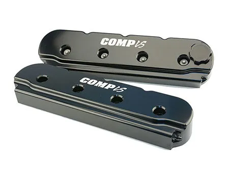 COMP CAMS GM LS Billet Valve Cover Set Black Finish 291