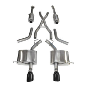 CORSA PERFORMANCE Exhaust Cat-Back -Back  Dual Rear Exit wi 14459BLK