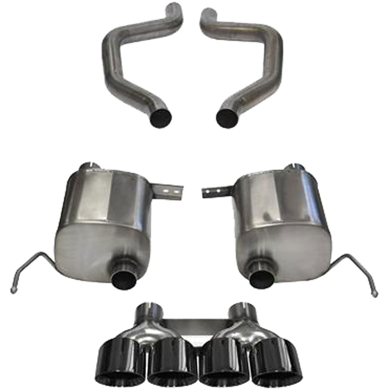CORSA PERFORMANCE 14- Corvette 6.2L Xtrem Axle Back Exhaust 14766BLK