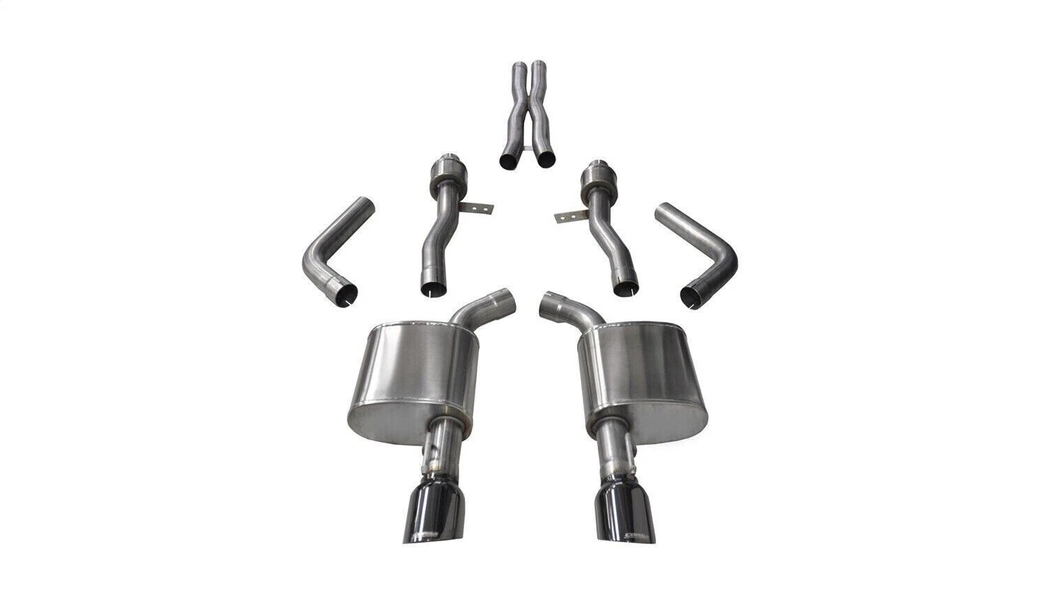 CORSA PERFORMANCE Exhaust Cat-Back - 2.75 in Dual Rear Exit 14995BLK
