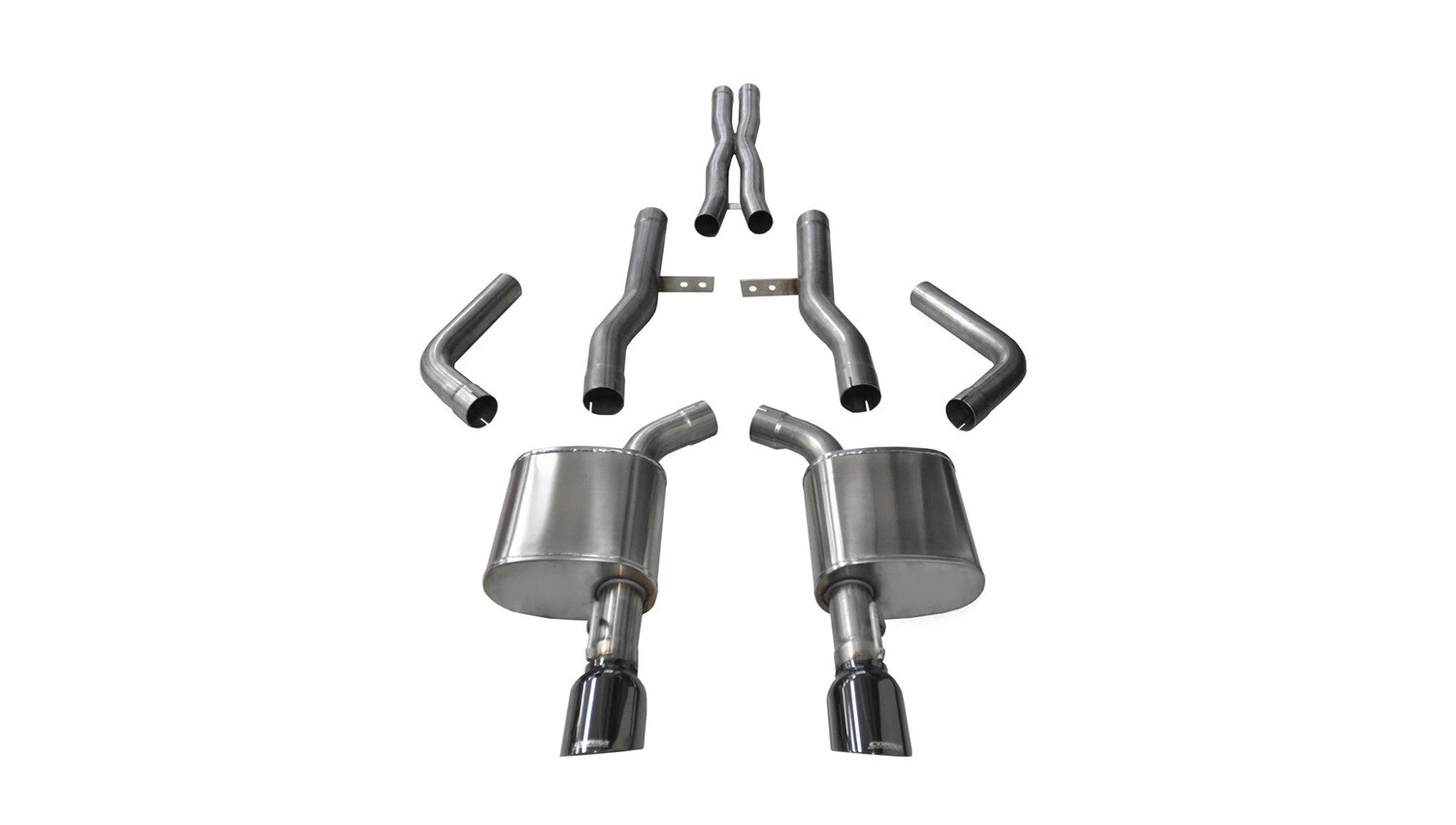 CORSA PERFORMANCE Exhaust Cat-Back - 2.76 in Dual Rear Exit 14996BLK