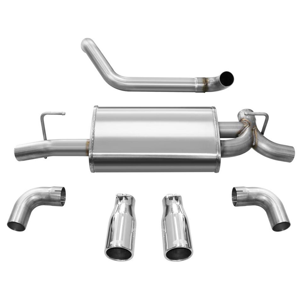 CORSA PERFORMANCE 18- Jeep JL 3.6L Axle Back Exhaust 21014
