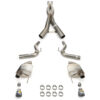 CORSA PERFORMANCE 24-  Mustang 5.0L Cat Back Exhaust 21250BLK