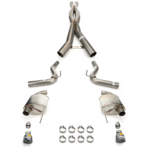 CORSA PERFORMANCE 24-  Mustang 5.0L Cat Back Exhaust 21250BLK