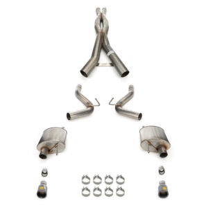CORSA PERFORMANCE 24-   Mustang 5.0L Cat Back Exhaust 21251BLK