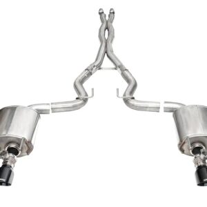 CORSA PERFORMANCE 24-   Mustang Dark Horse 5.0L Cat Back Exhaust 21265BLK