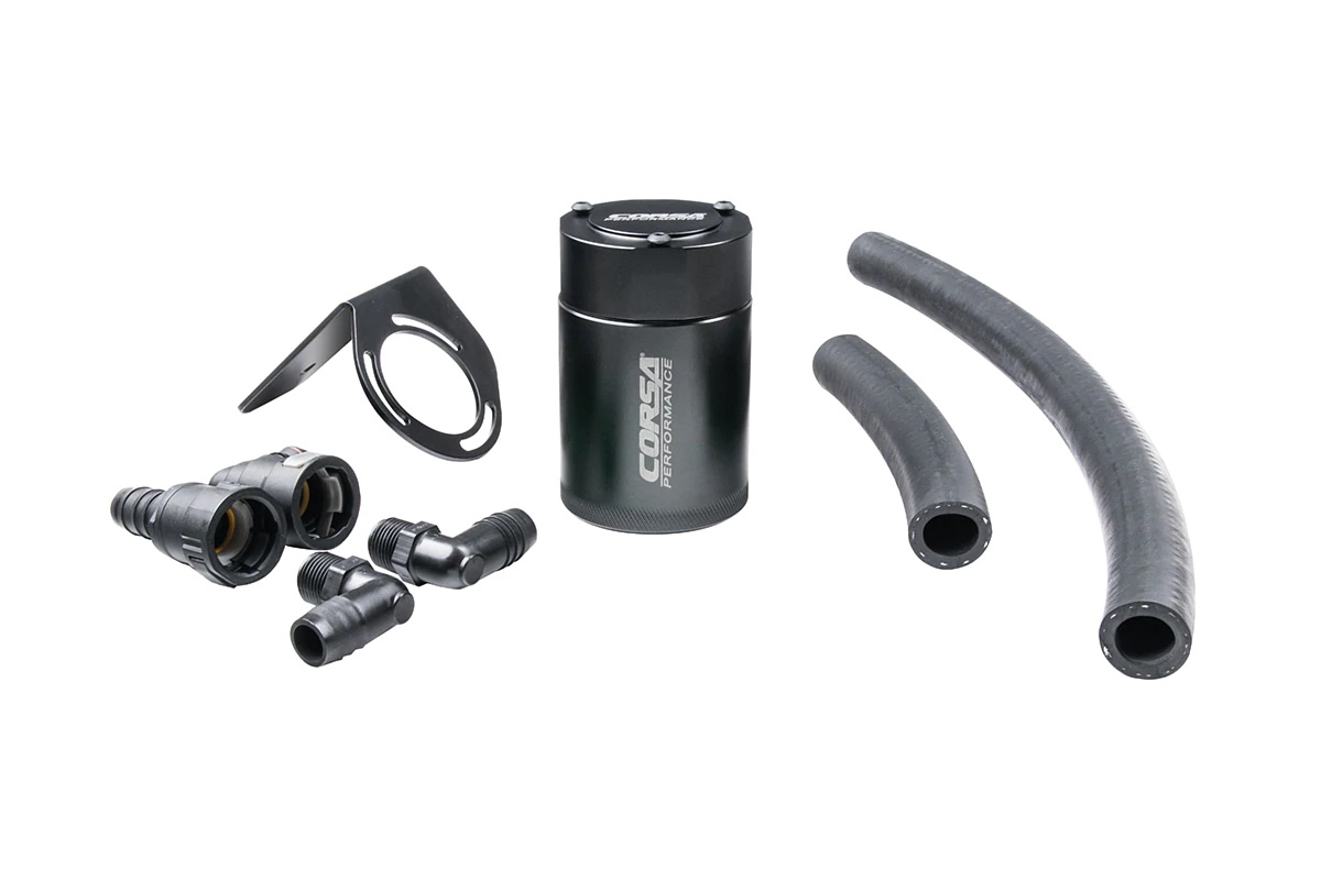 CORSA PERFORMANCE 18- Ford Mustang 5.0L Catch Can CC0003