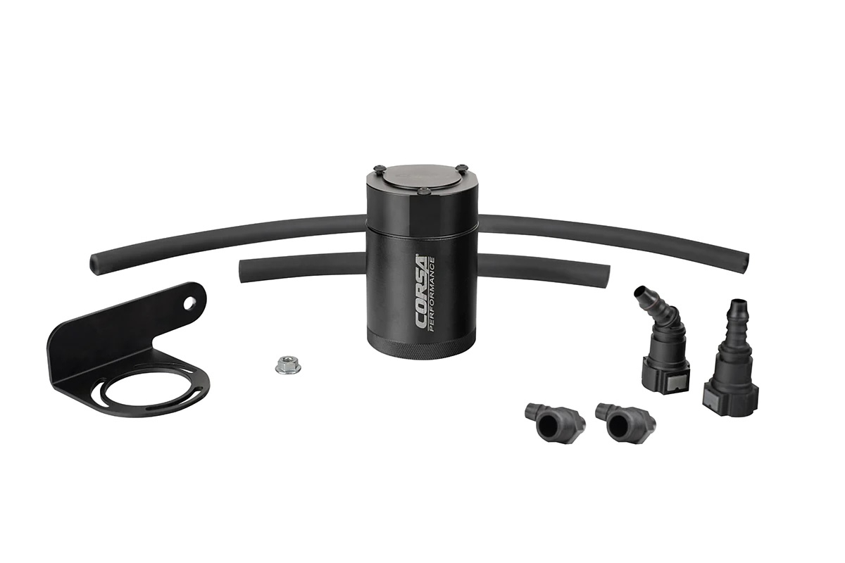 CORSA PERFORMANCE 19- GM P/U 5.3/6.2L Catch Can CC0011