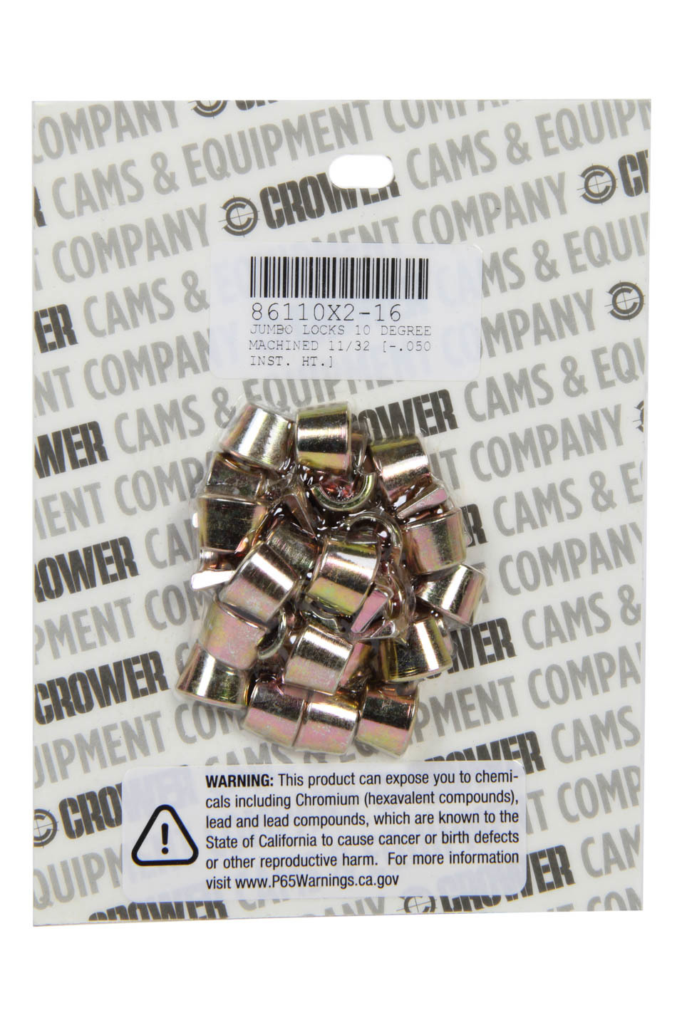 CROWER Valve Locks - 10 Degree -.050 86110X2-16