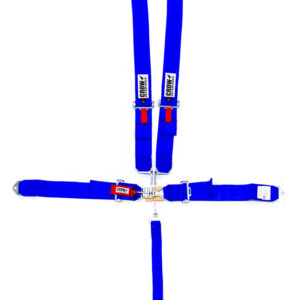 CROW SAFETY GEAR 5-Pt Harness Small Latch Blu Bolt In Pull Down 11003