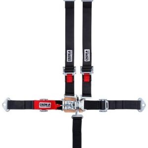 CROW SAFETY GEAR 2X2 5-Way Latch & Link Harness BI/W/A Lap Belt 11004-2